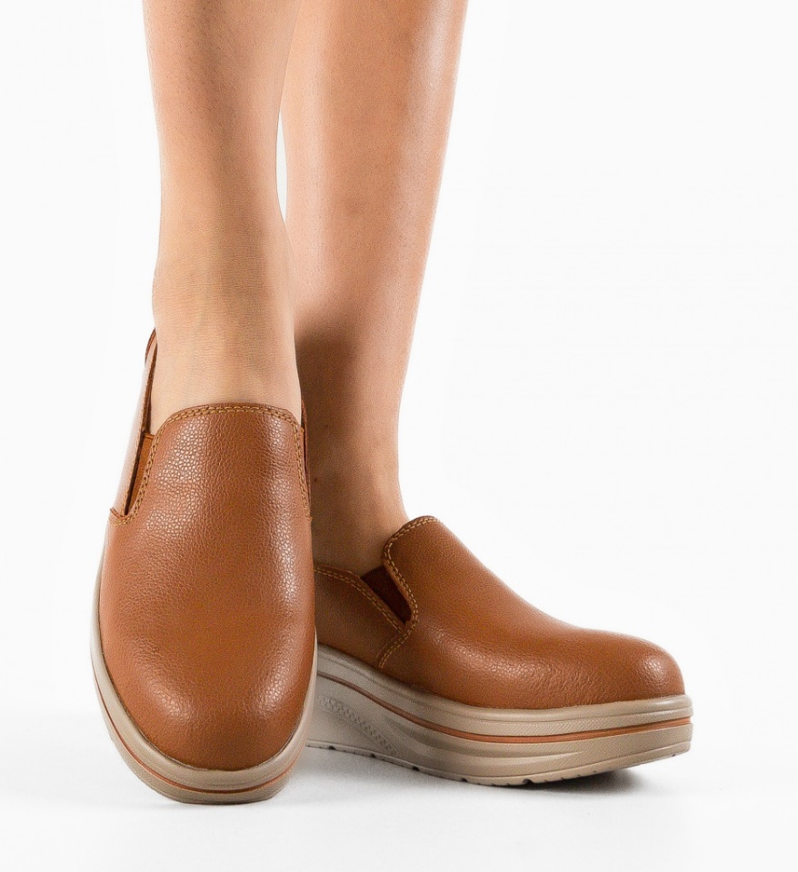 Pantofi Casual Alpino Camel - Img 6