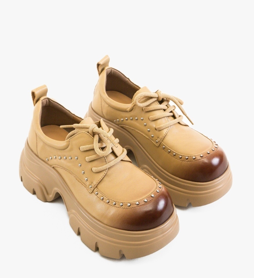 Pantofi Casual Anish Bej - Img 2