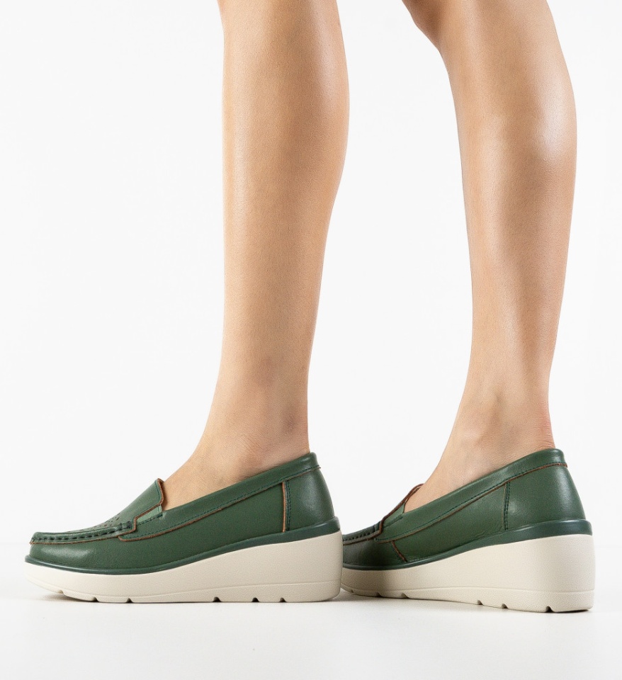 Pantofi Casual Atic Verzi - Img 5