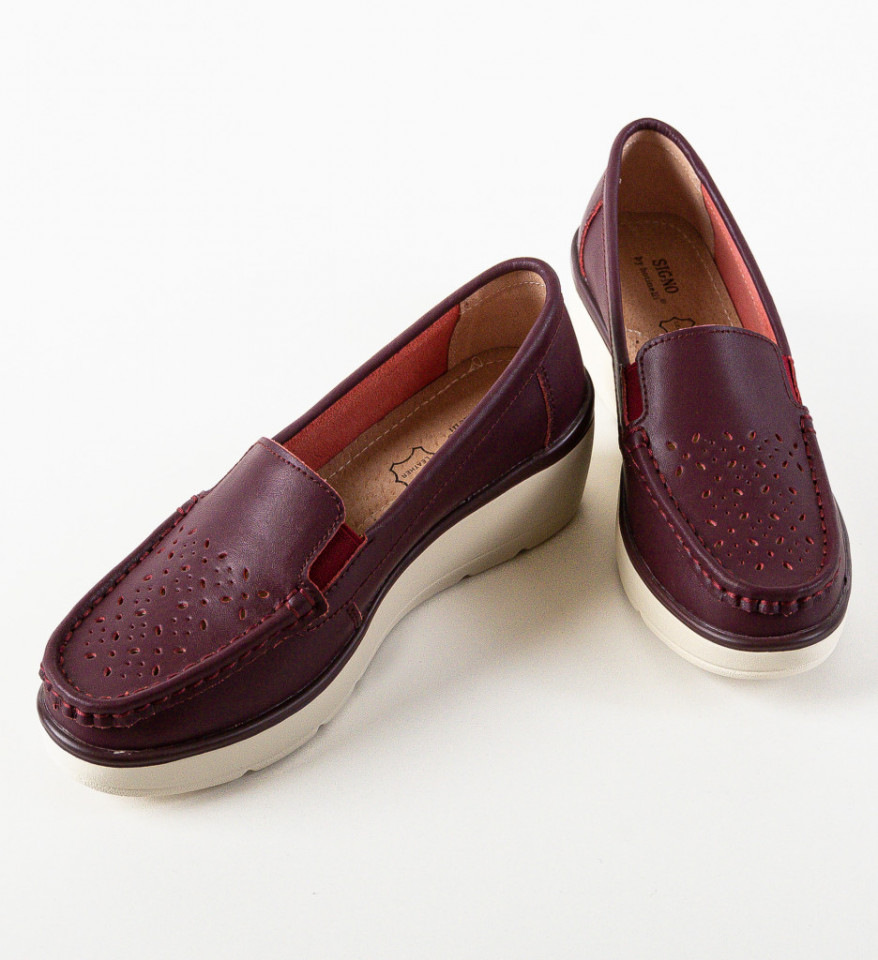 Pantofi Casual Atic Wine - Img 3