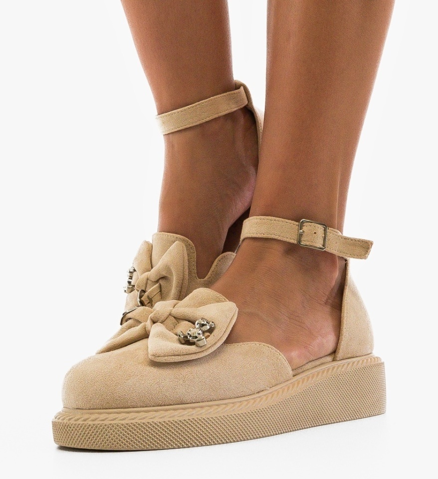 Pantofi Casual Barron Bej - Img 4