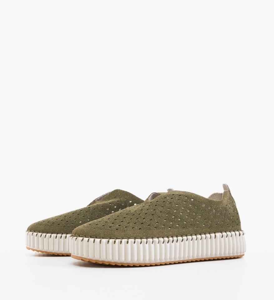 Pantofi Casual Berrt Verzi - Img 2