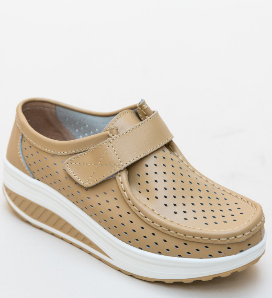 Pantofi Casual Bozta Bej - Img 4