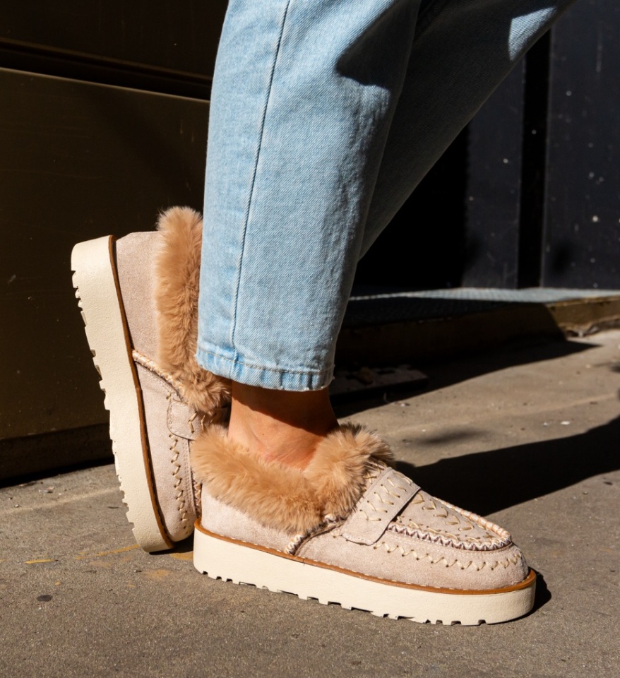Pantofi Casual Chunky Bej - Img 3