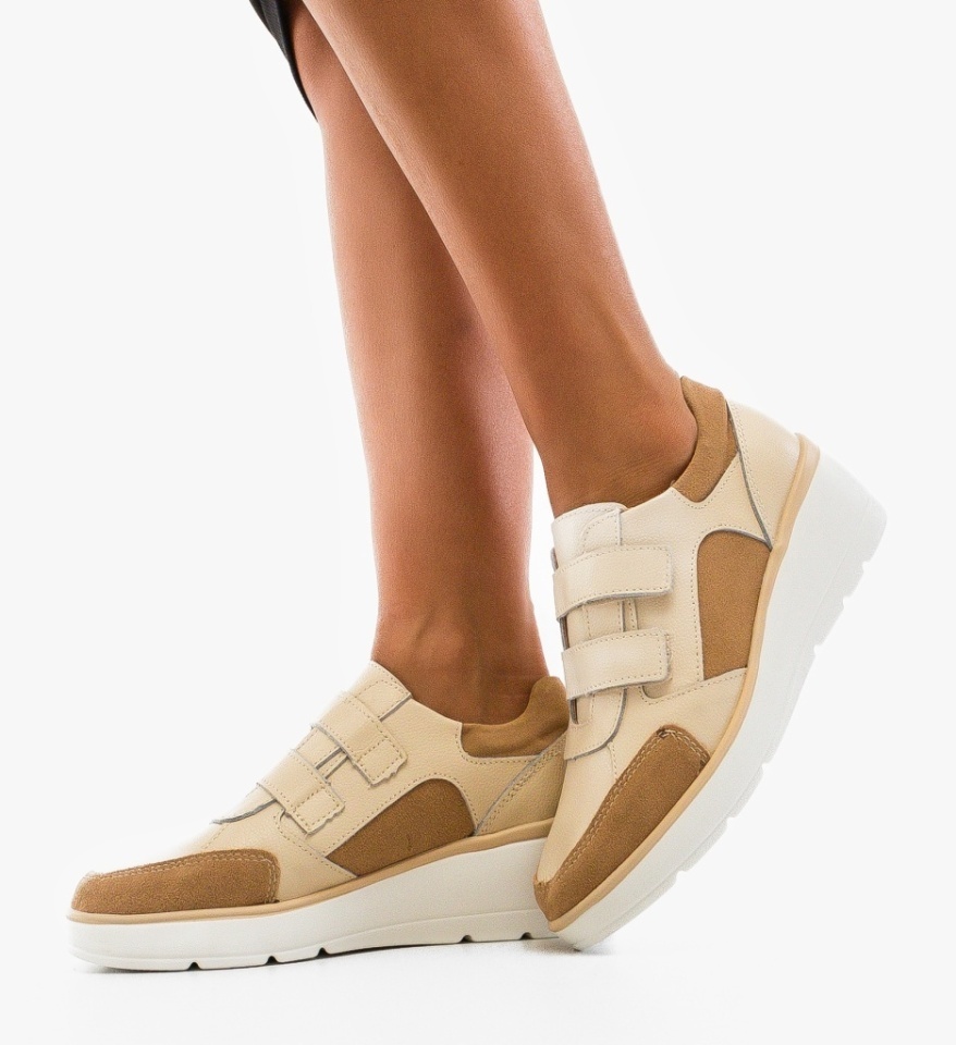 Pantofi Casual Cleon Bej - Img 5