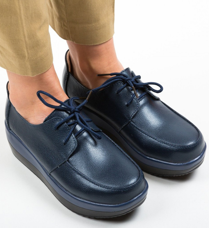 Pantofi Casual Creamt Bleumarin - Img 6