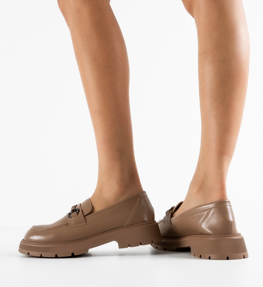 Pantofi casual dama Amazon Nude - Img 6