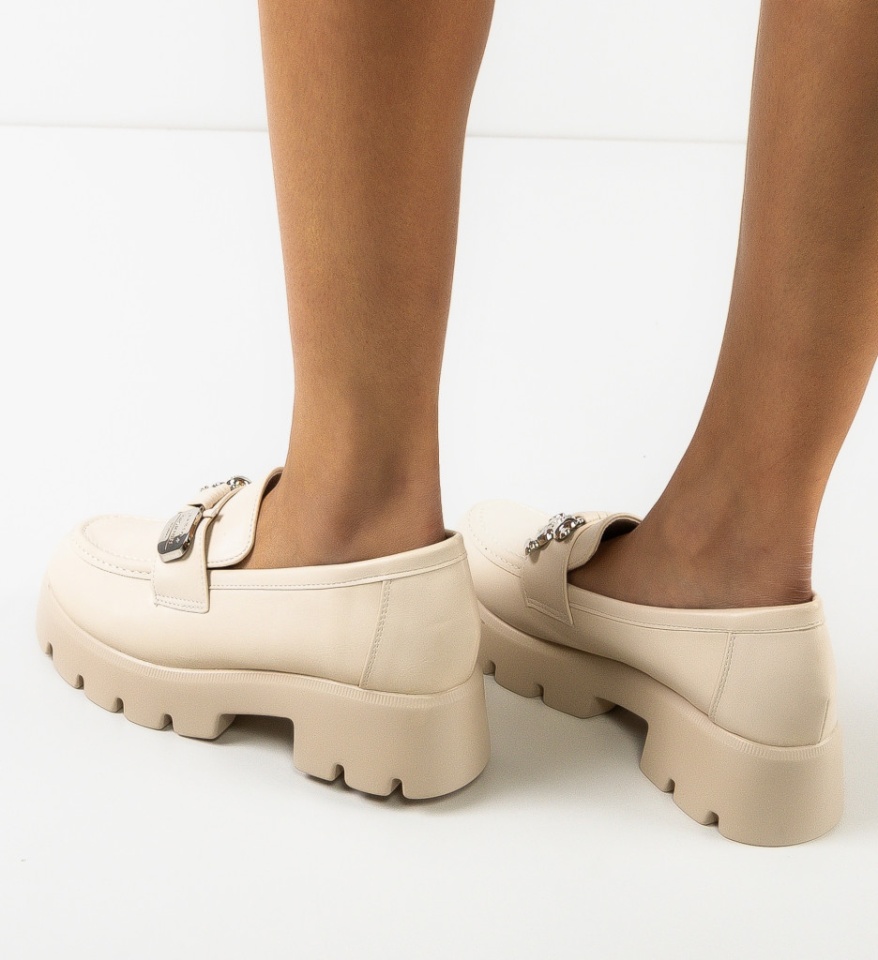 Pantofi Casual dama Ashweather Bej - Img 7