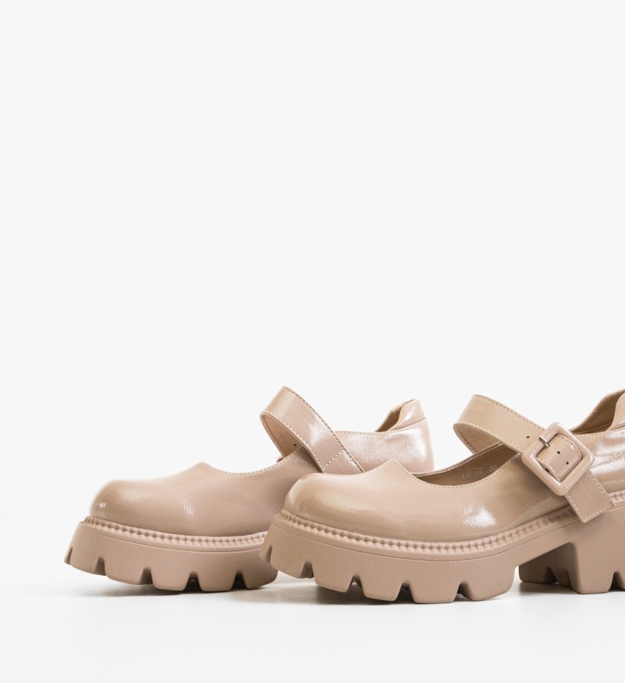 Pantofi Casual dama Bokfa Nude - Img 3