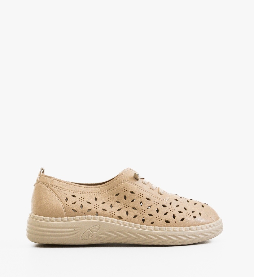 Pantofi Casual dama Guha Bej - Img 2