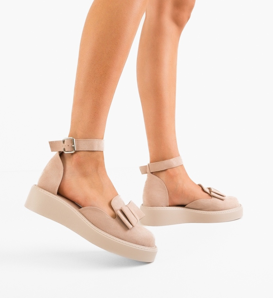 Pantofi Casual dama Hammbe Bej - Img 6
