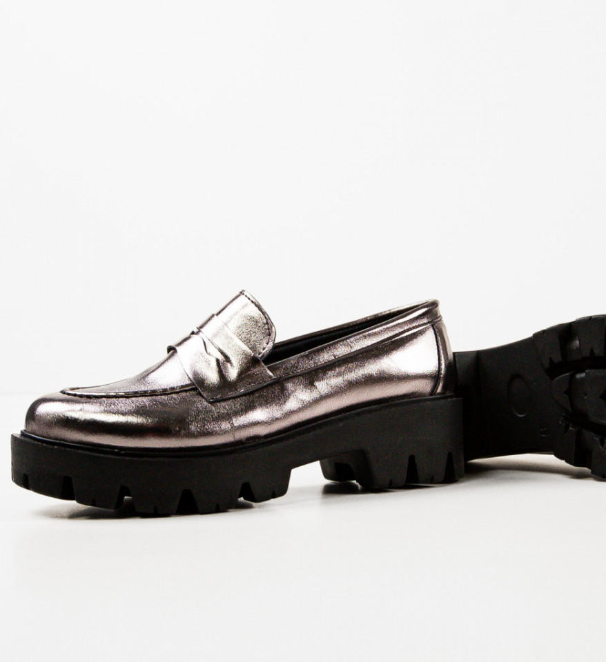 Pantofi Casual dama Kardy Gri - Img 4