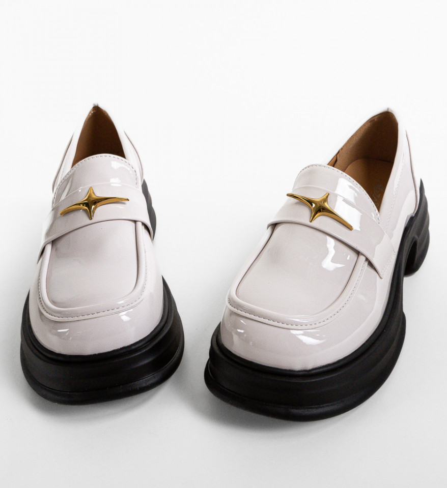 Pantofi Casual dama Mezony Bej - Img 3