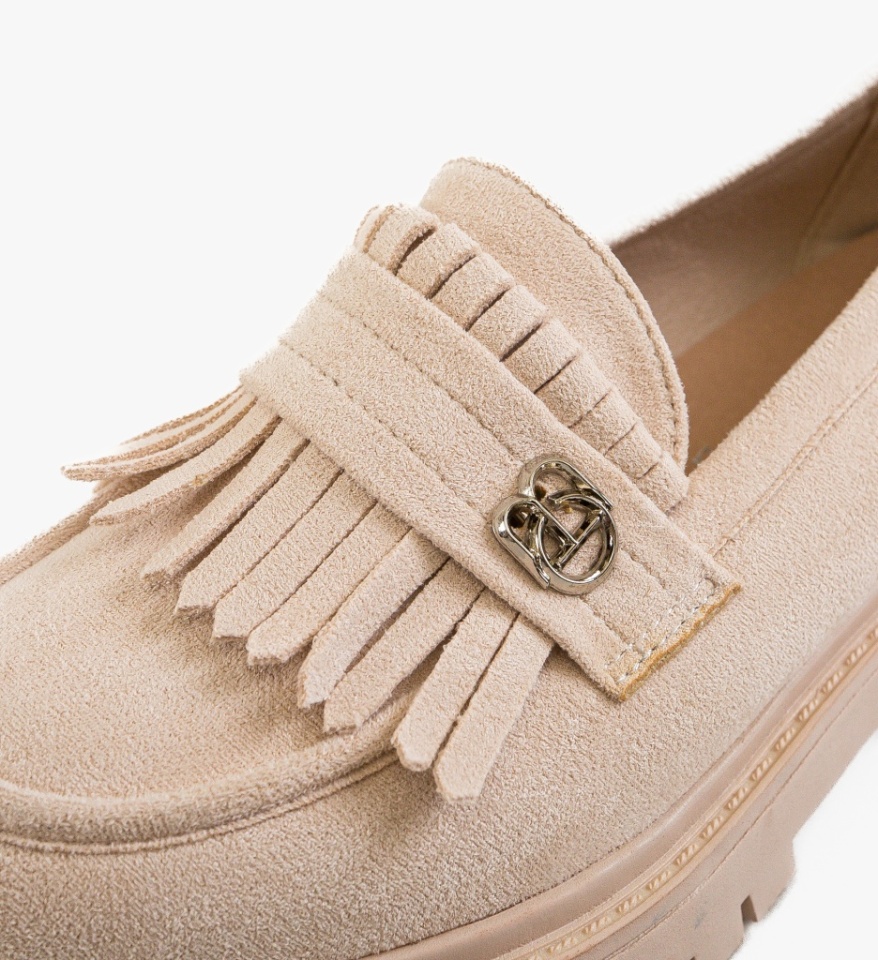 Pantofi Casual dama Obyne Bej - Img 5