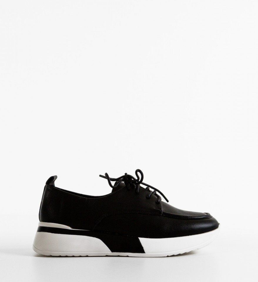Pantofi casual dama Rhine Negre - Img 2