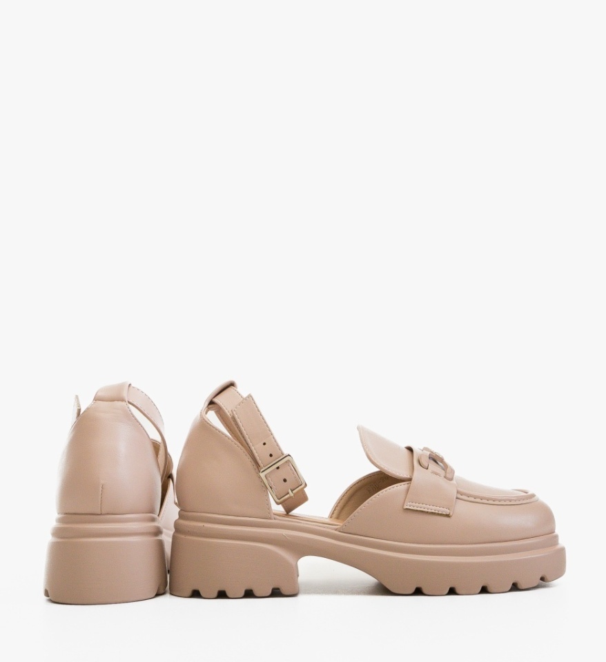 Pantofi casual dama Rightte Bej - Img 5