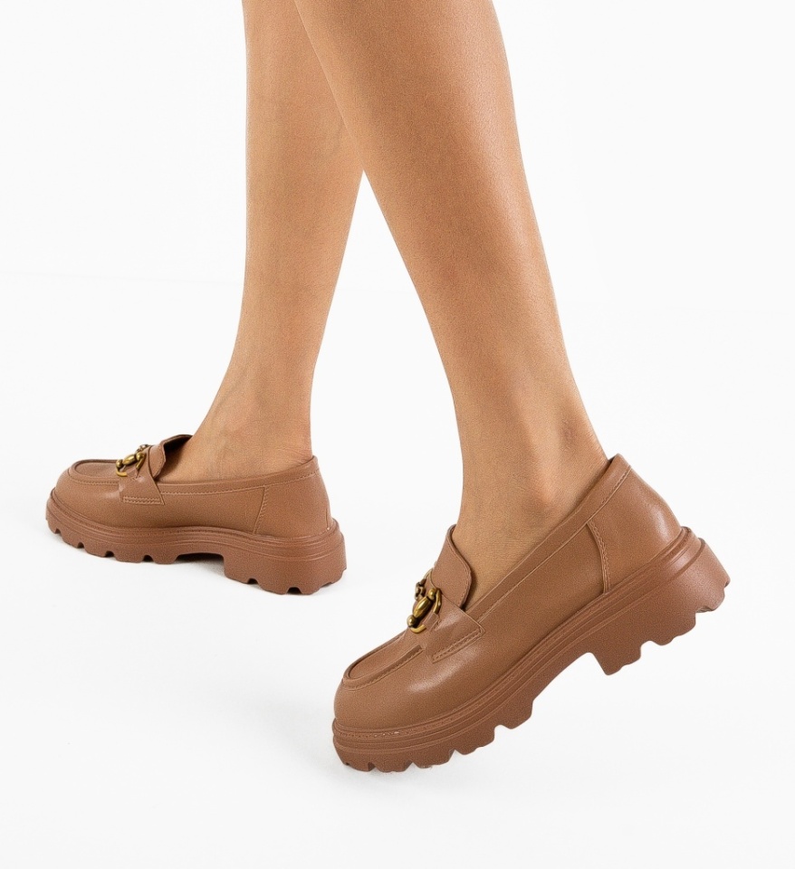 Pantofi Casual dama Sashi Bej - Img 5