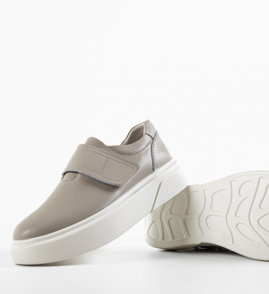 Pantofi Casual dama Slamet Gri - Img 3