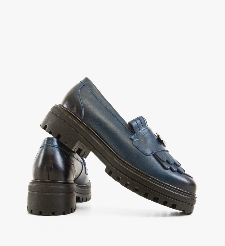 Pantofi casual dama Zenin Bleumarin - Img 4