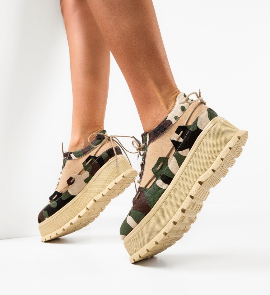 Pantofi Casual Danrta Khaki - Img 8