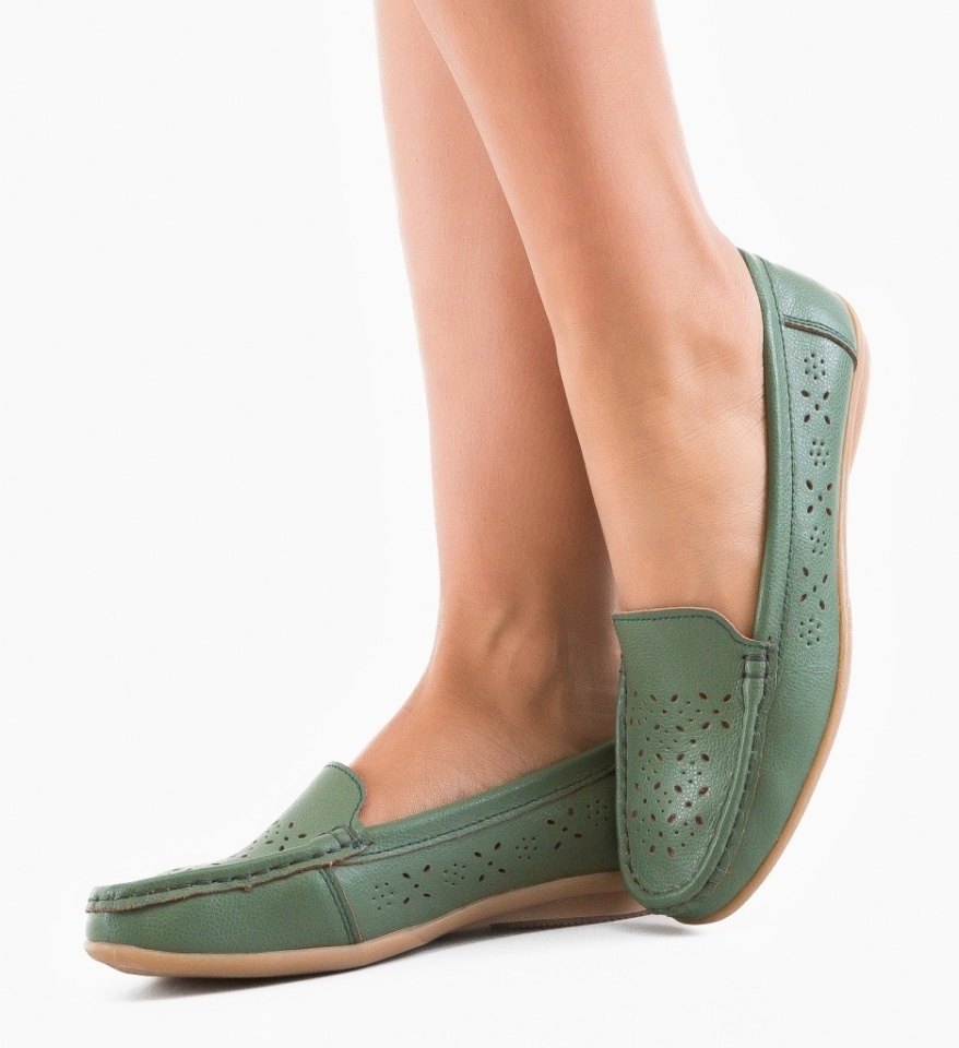 Pantofi Casual Debar Verzi 2 - Img 5