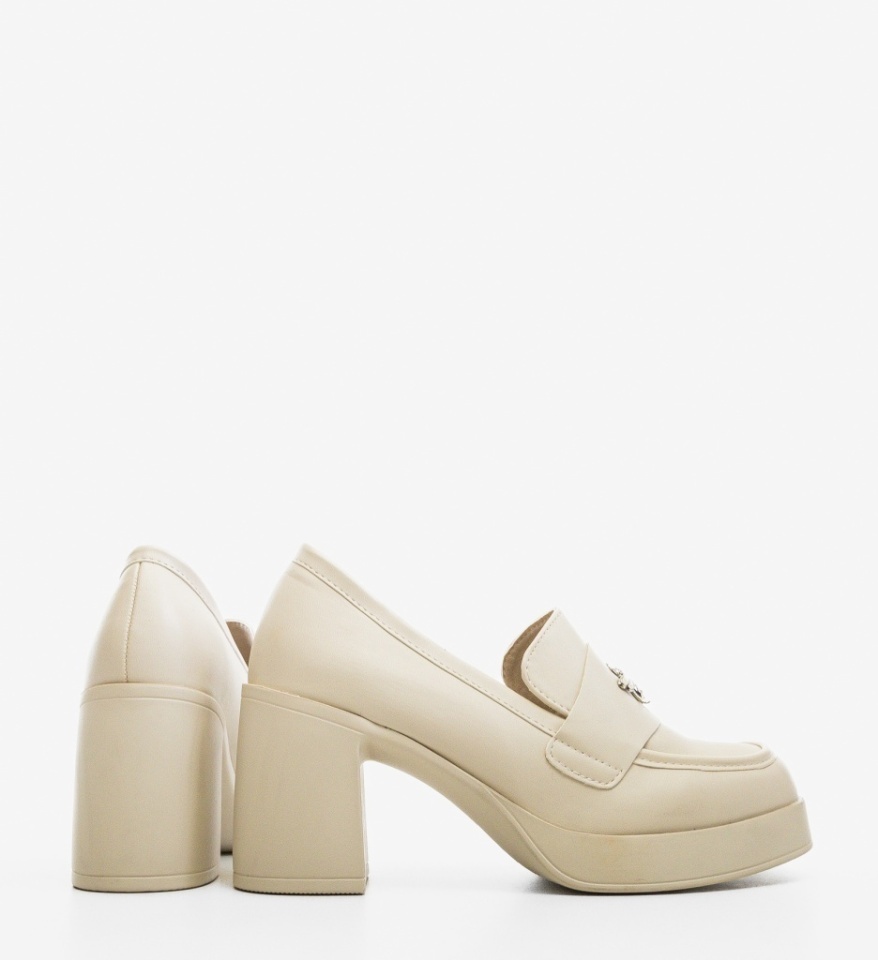 Pantofi Casual Diamus Bej - Img 3