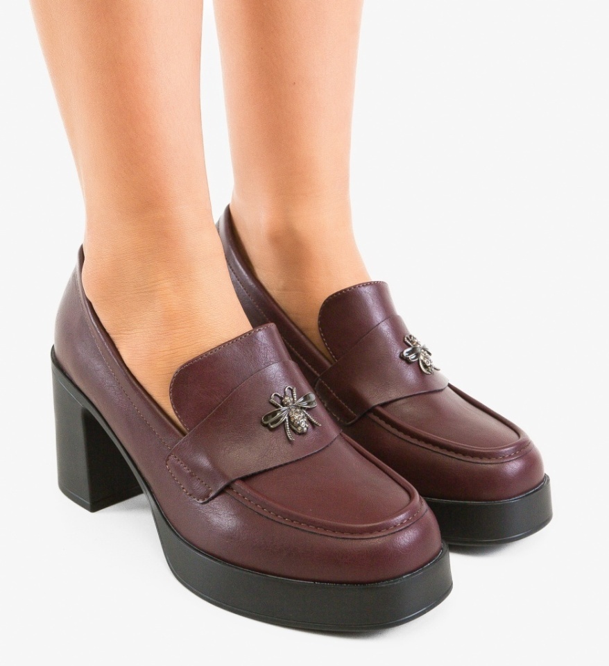 Pantofi Casual Diamus Grena - Img 5