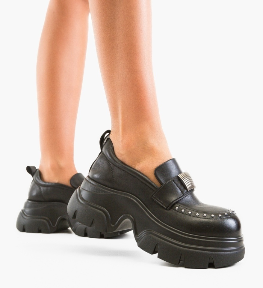 Pantofi Casual Dougla Negri - Img 4