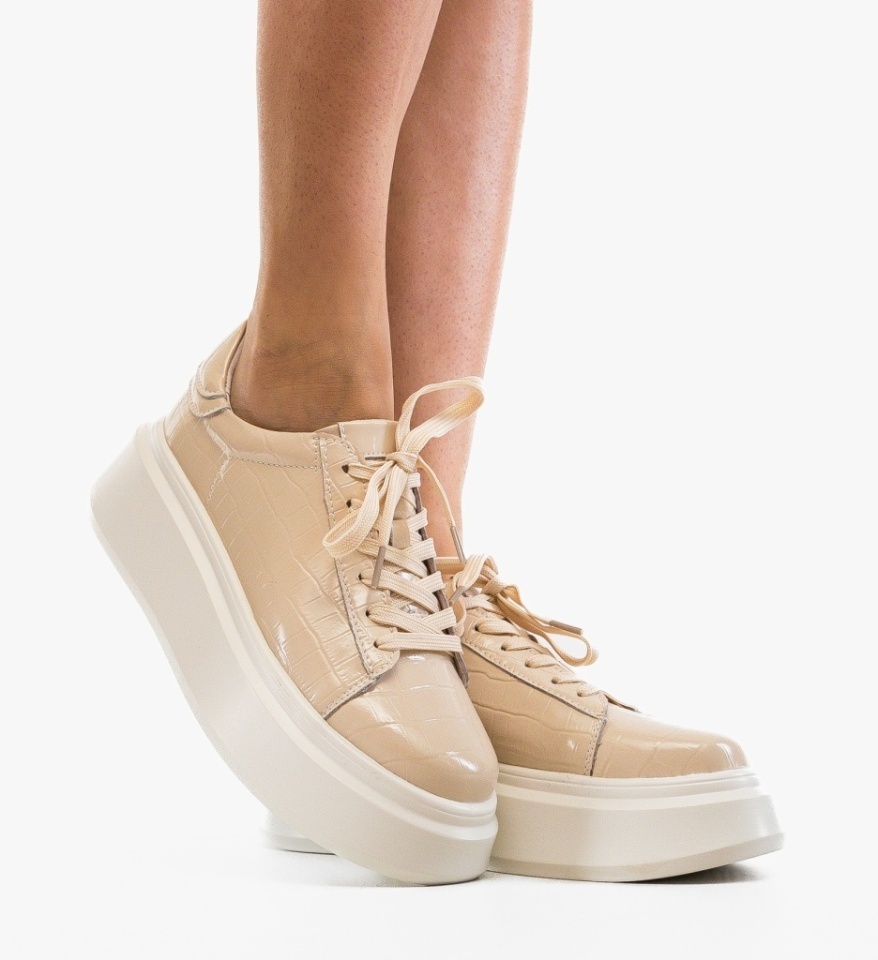 Pantofi Casual Ebbe Bej - Img 3