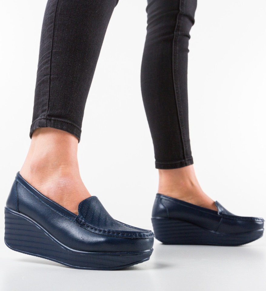 Pantofi Casual Ely Bleumarin - Img 4
