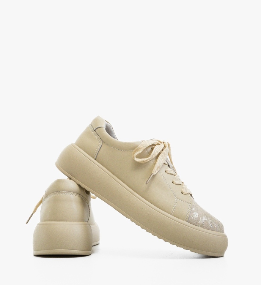 Pantofi Casual Floray Bej - Img 3