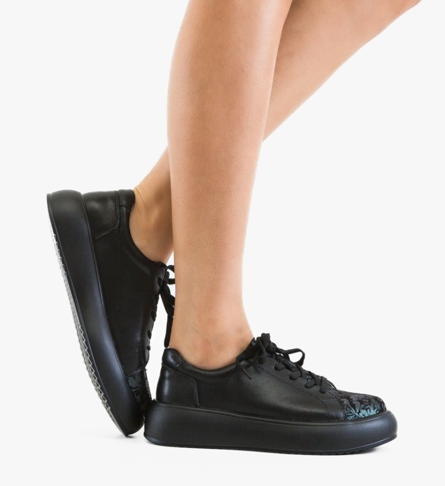 Pantofi Casual Floray Negri - Img 5