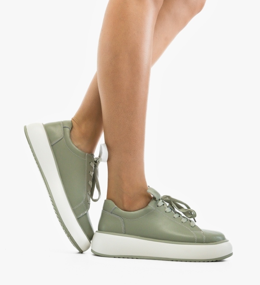 Pantofi Casual Floray Verzi - Img 5
