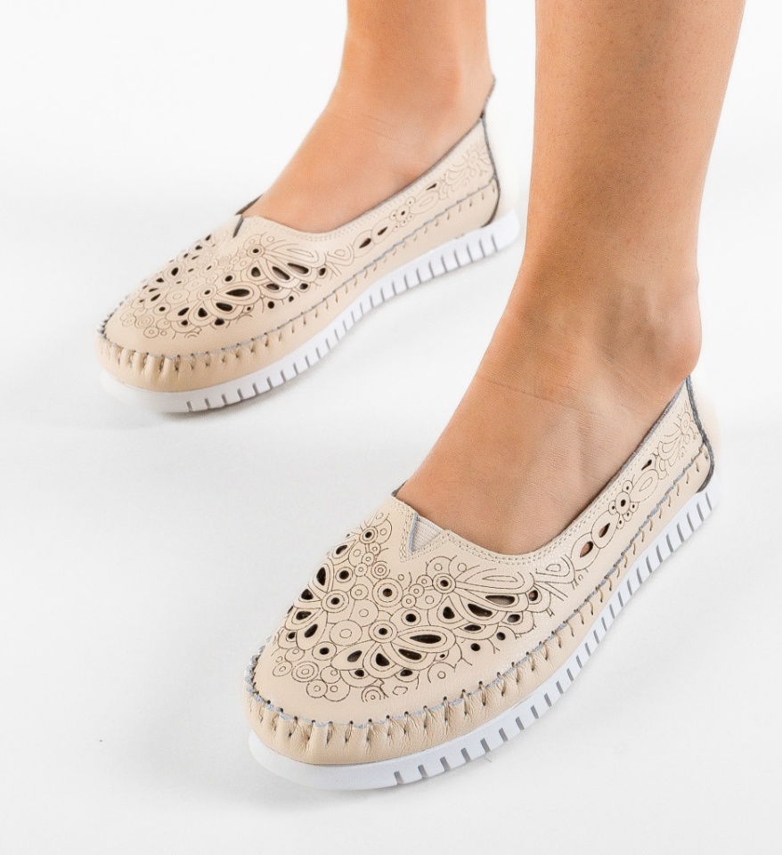 Pantofi Casual Fytay Bej - Img 6