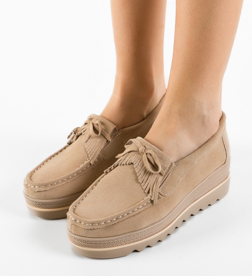 Pantofi Casual Hipok Bej - Img 6