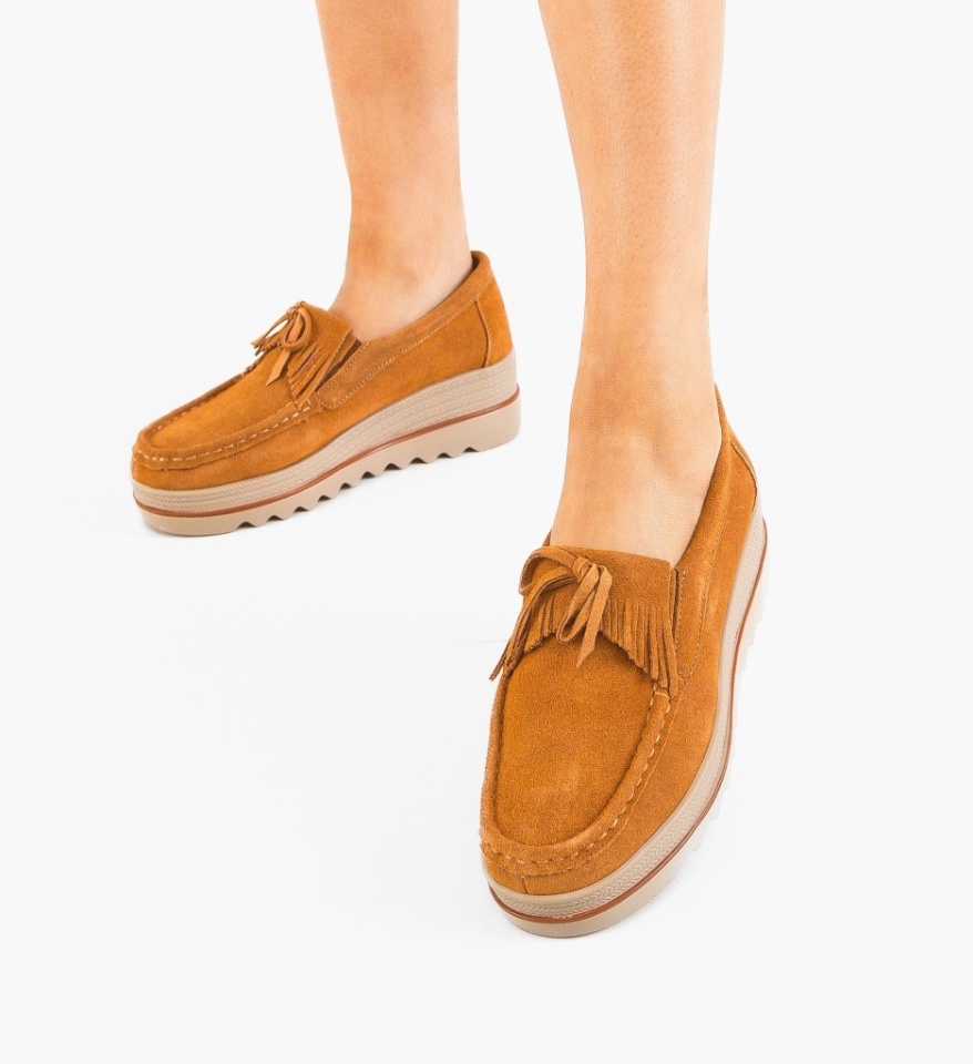 Pantofi Casual Hipok Camel - Img 5