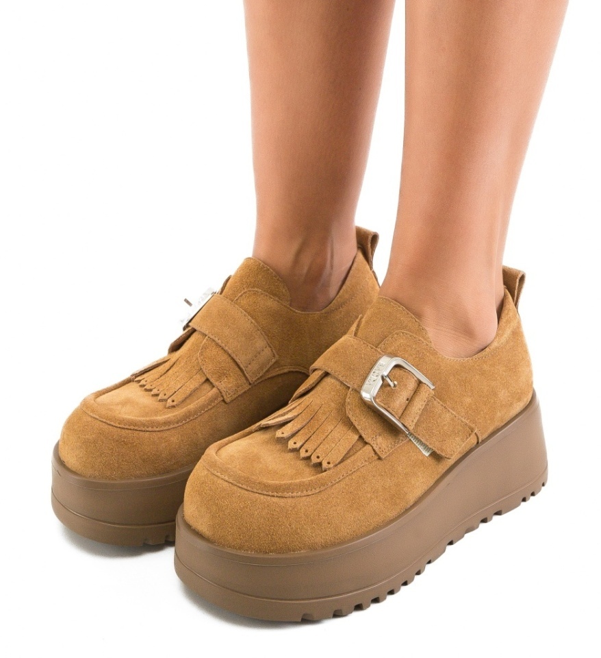 Pantofi Casual Hussein Camel - Img 4