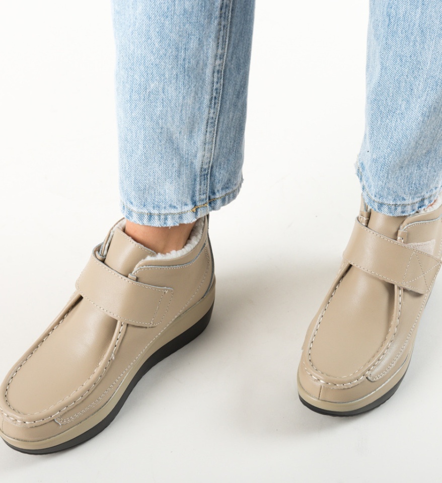 Pantofi Casual Jistry Bej - Img 12