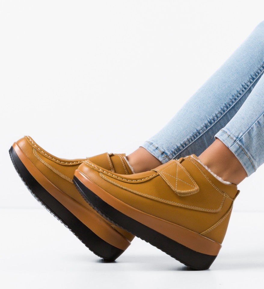Pantofi Casual Jistry Camel - Img 5