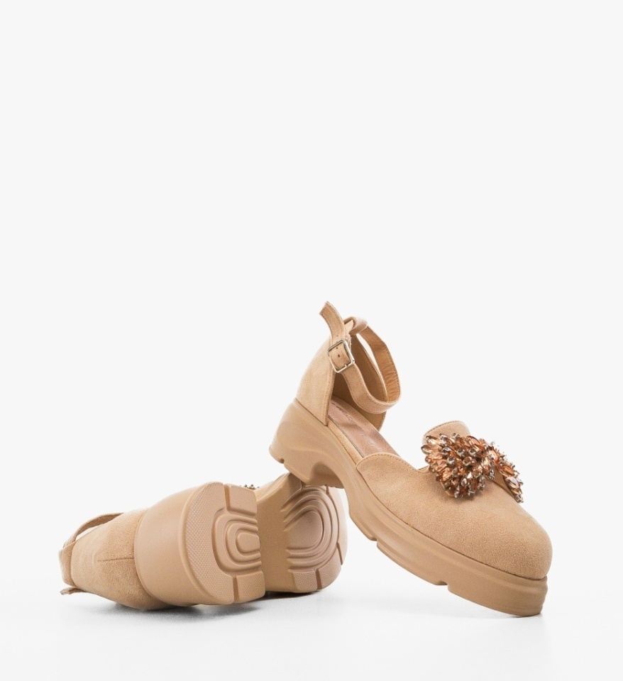 Pantofi Casual Jodet Bej - Img 4
