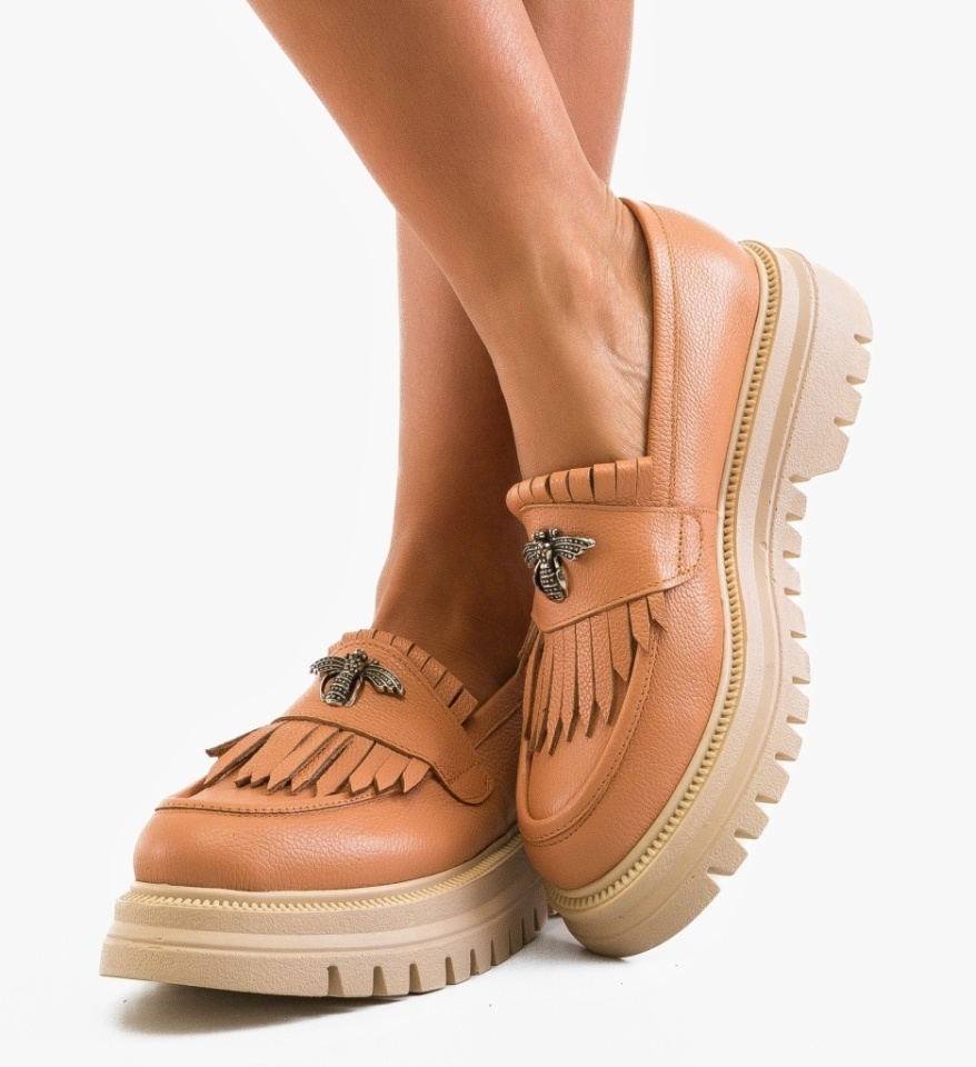 Pantofi Casual Kahun Nude - Img 4