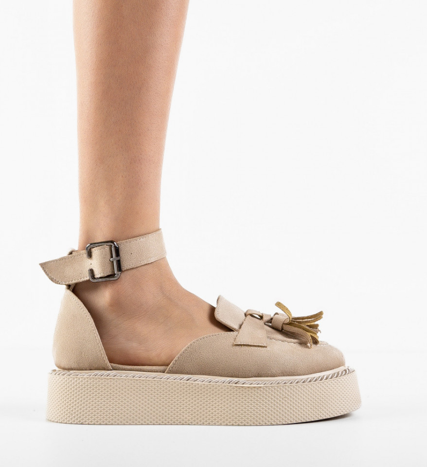 Pantofi Casual Kalin Bej - Img 2