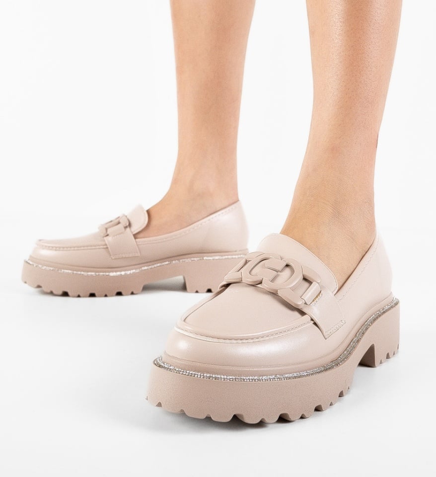 Pantofi Casual Layton Bej - Img 5