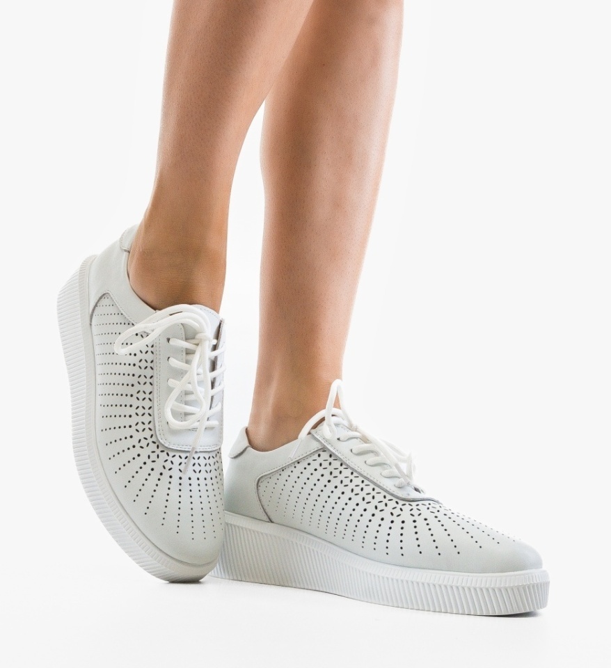 Pantofi Casual Lehe Albi - Img 2