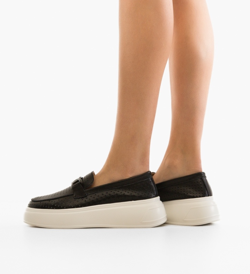Pantofi Casual Lezzer Negri - Img 3