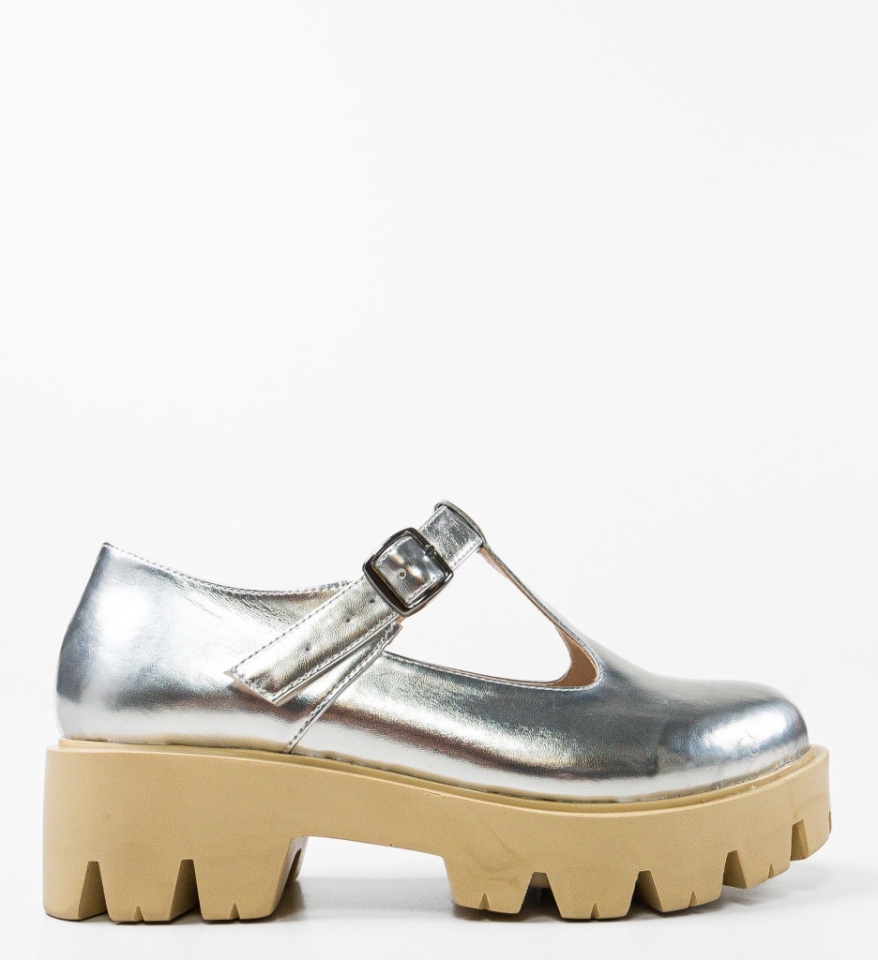 Pantofi Casual Lybon Argintii - Img 7