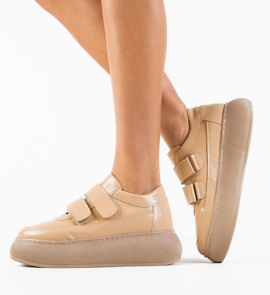 Pantofi Casual Mernera Bej - Img 4