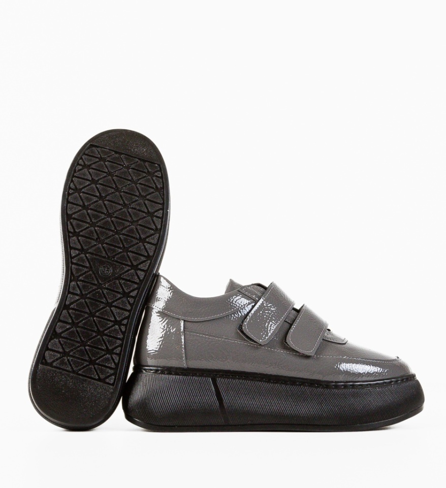 Pantofi Casual Mernera Gri - Img 3