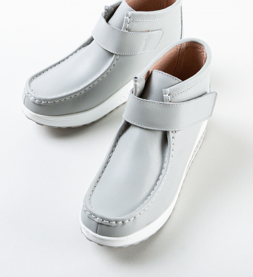 Pantofi Casual Misha Gri - Img 3