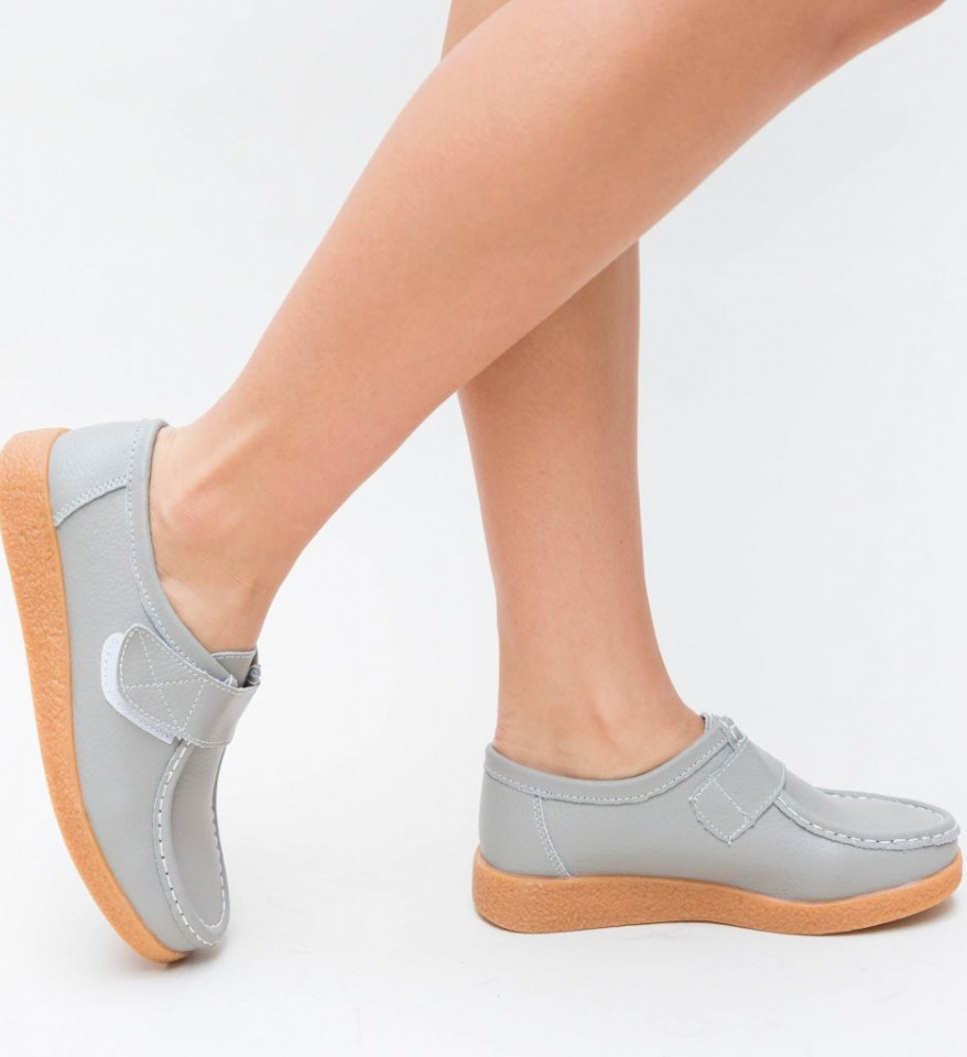 Pantofi Casual Monta Gri - Img 5